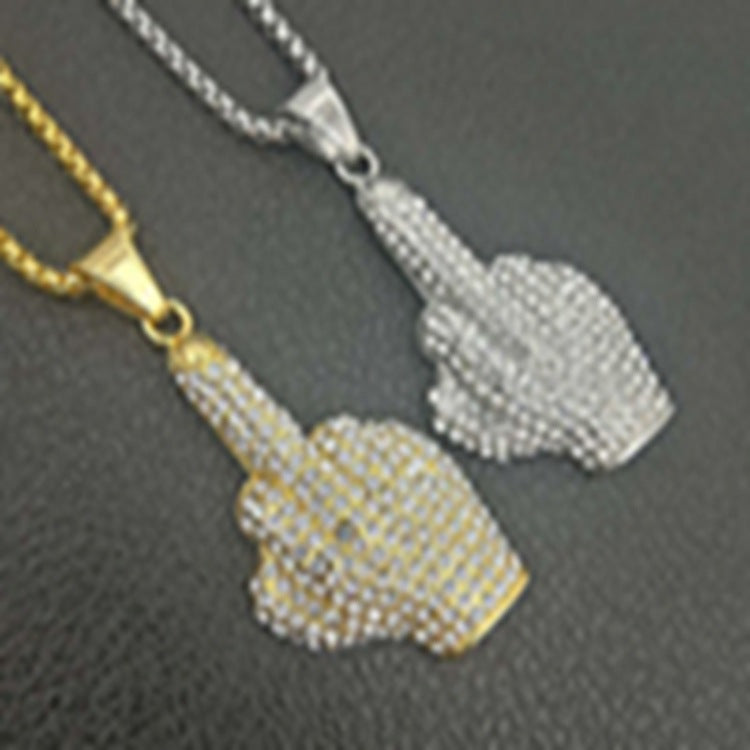Hop Ear Accessories Full Diamond Fist Pendants