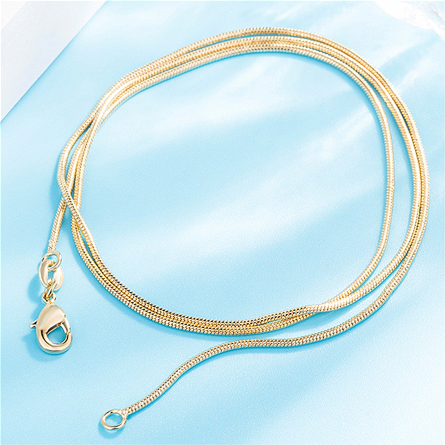 Gold Food Snake Bones Chain Plated Necklaces