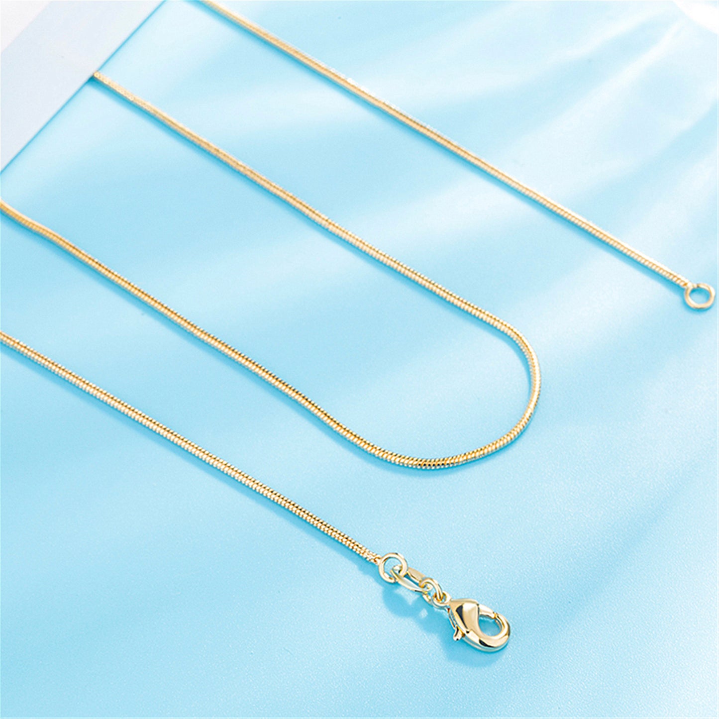 Gold Food Snake Bones Chain Plated Necklaces