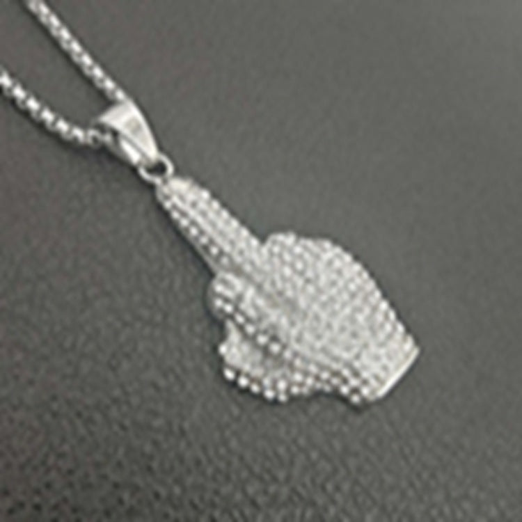 Hop Ear Accessories Full Diamond Fist Pendants