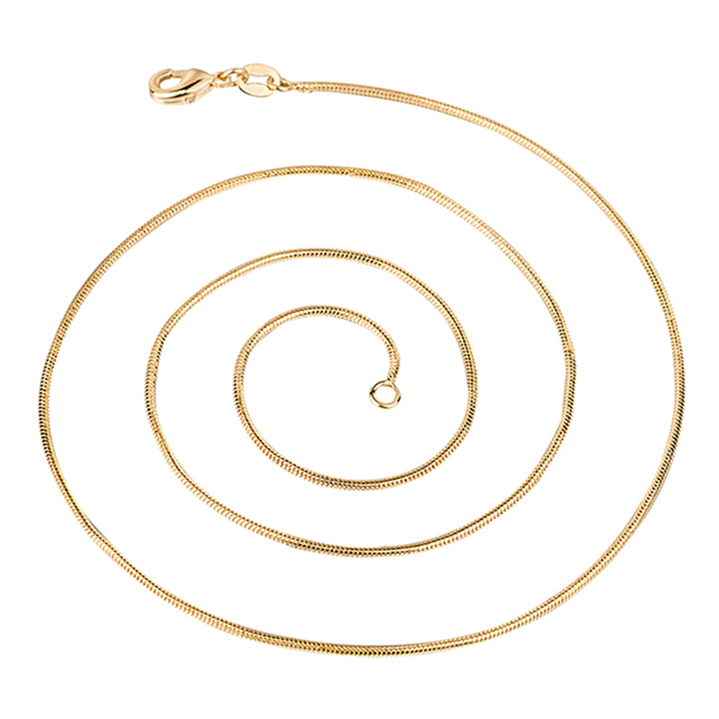 Gold Food Snake Bones Chain Plated Necklaces
