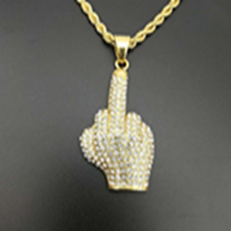 Hop Ear Accessories Full Diamond Fist Pendants