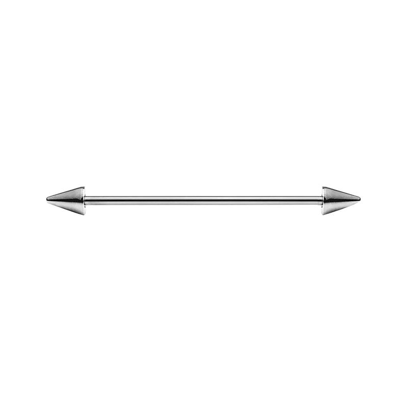 Personality Industrial Barbell Cross Bar Piercing Earrings