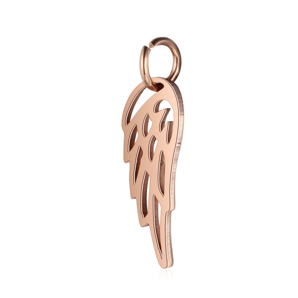 Stainless Steel Dog's Paw Peach Heart Pendants