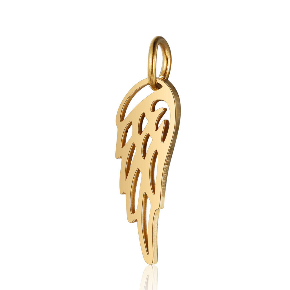 Stainless Steel Dog's Paw Peach Heart Pendants
