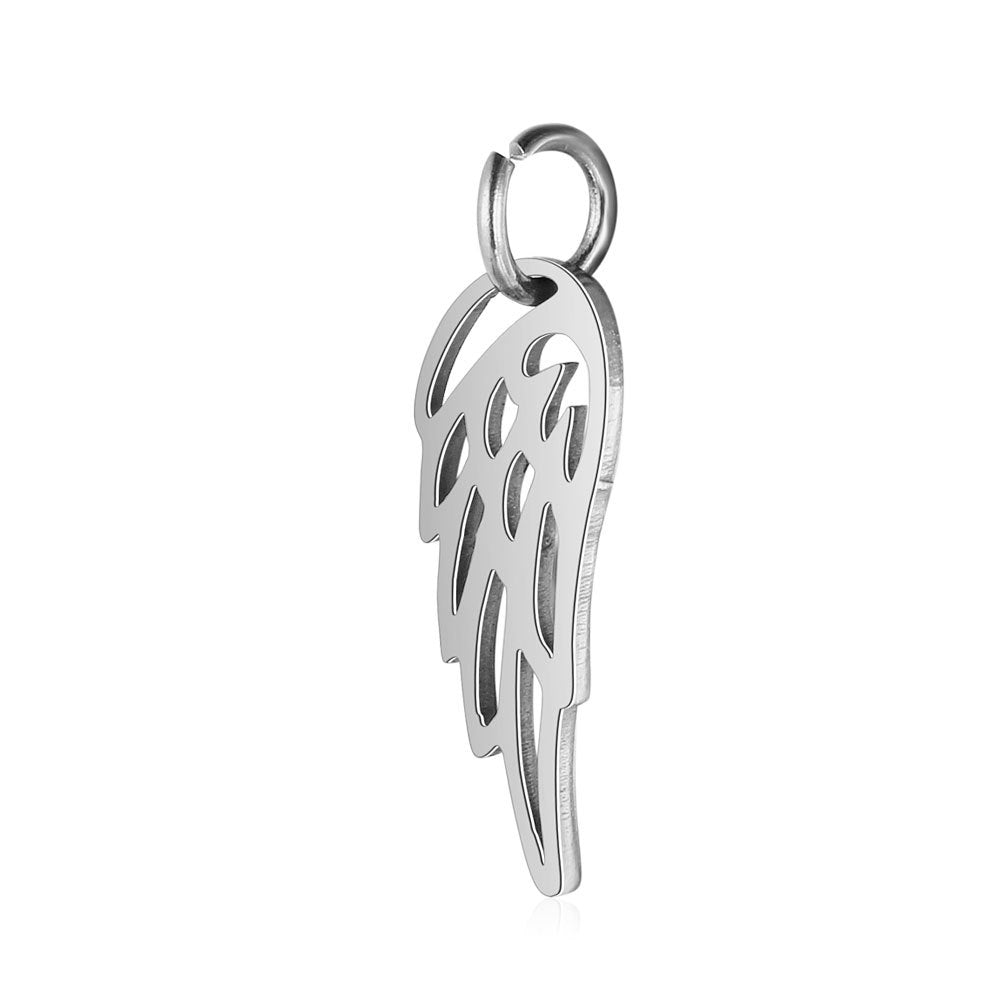 Stainless Steel Dog's Paw Peach Heart Pendants