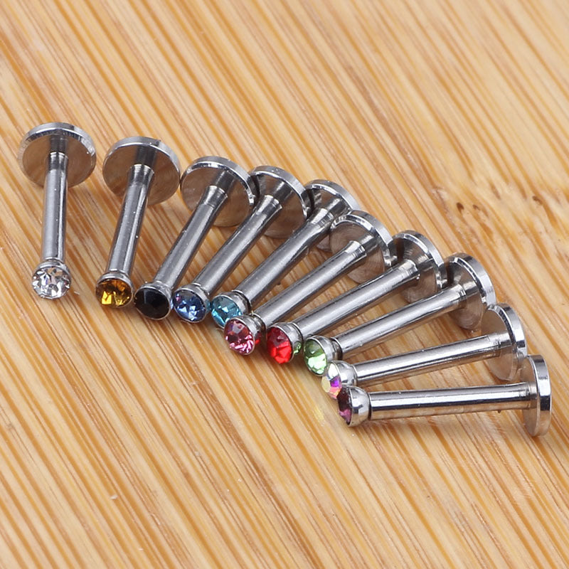 Inner Teeth Ear Bone Flat Rod Earrings