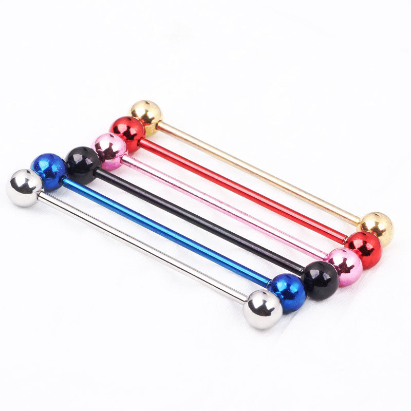 Color Single Rod Ear Bone Long Brush Earrings