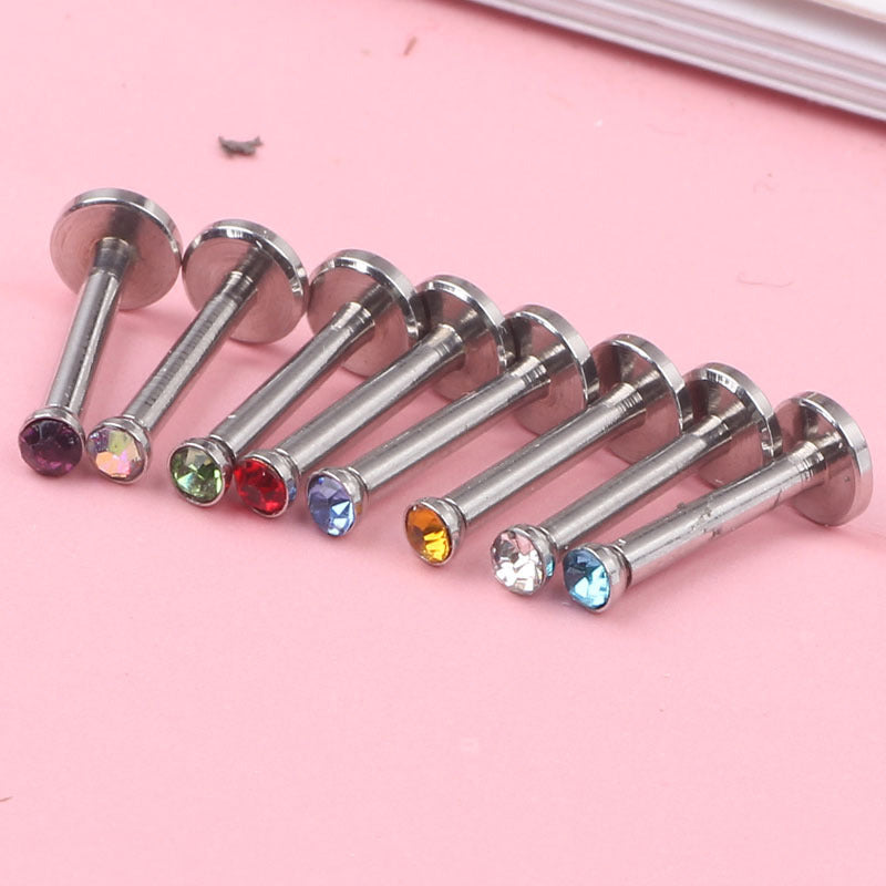 Inner Teeth Ear Bone Flat Rod Earrings