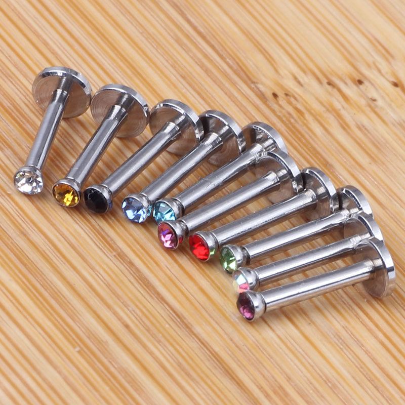 Inner Teeth Ear Bone Flat Rod Earrings