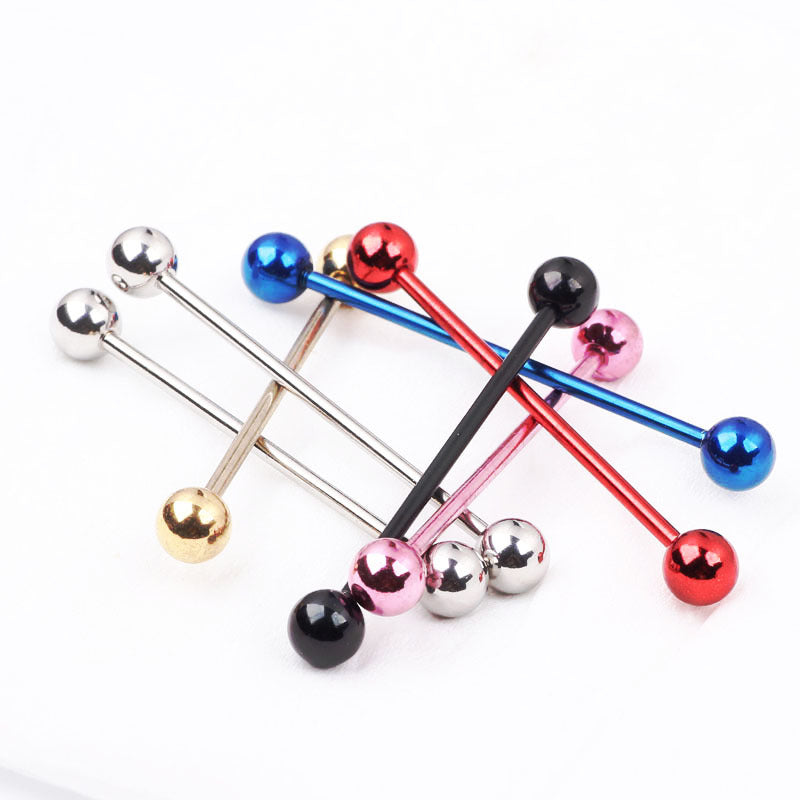Color Single Rod Ear Bone Long Brush Earrings