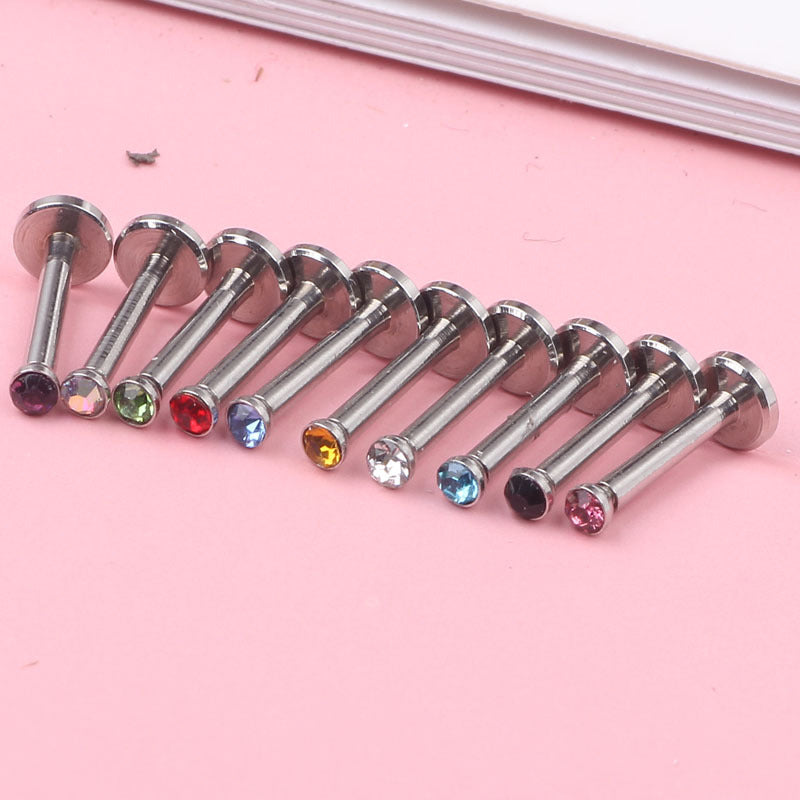Inner Teeth Ear Bone Flat Rod Earrings