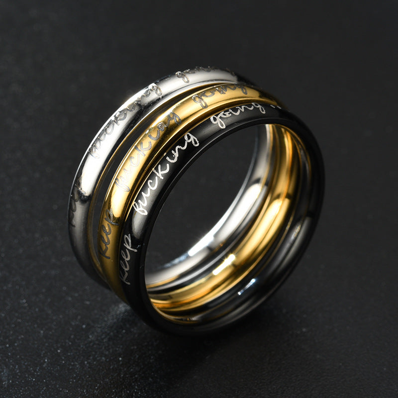 Exquisite Inner Outer Ball Inspirational Source Rings