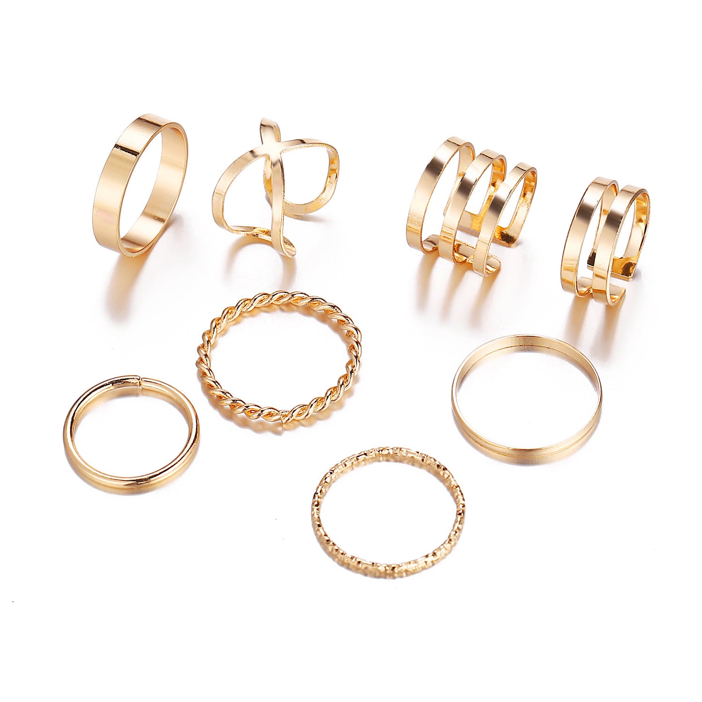 Women's Knuckle Creative Retro Simple Opening Twist Rings