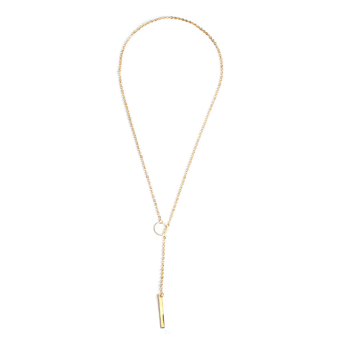 Women's Simple Personality Eyelet Short Clavicle Chain Necklaces