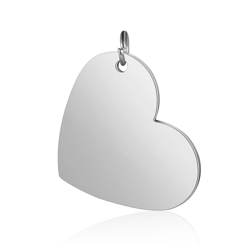 Polished Peach Heart Glossy Can Carve Pendants