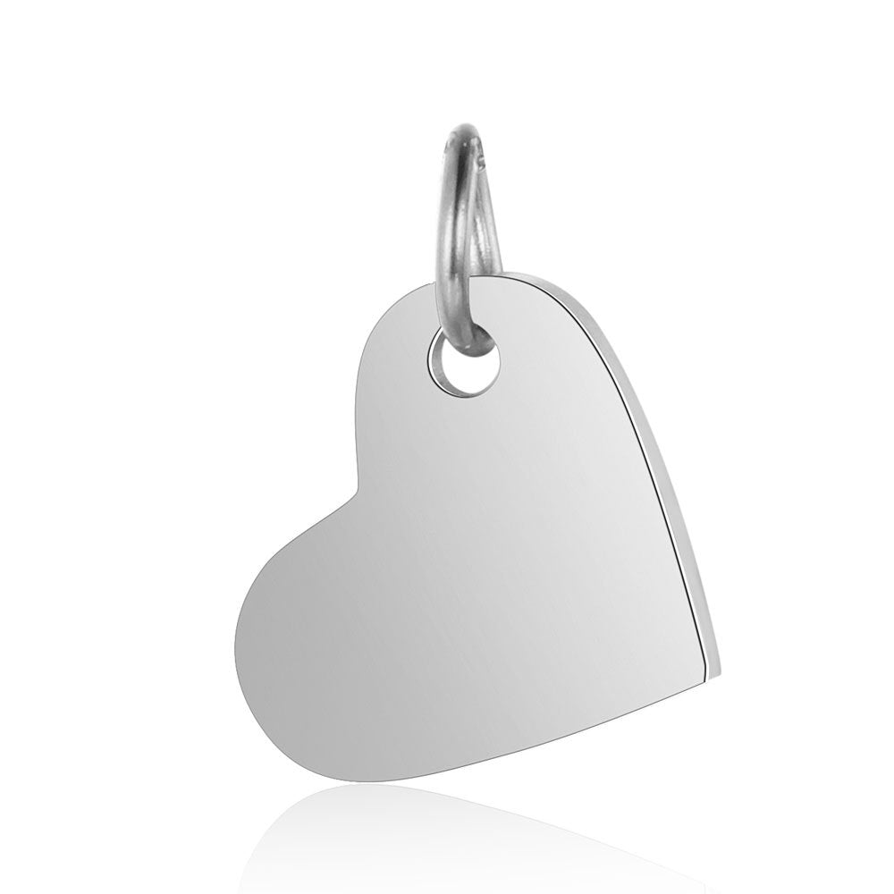 Polished Peach Heart Glossy Can Carve Pendants