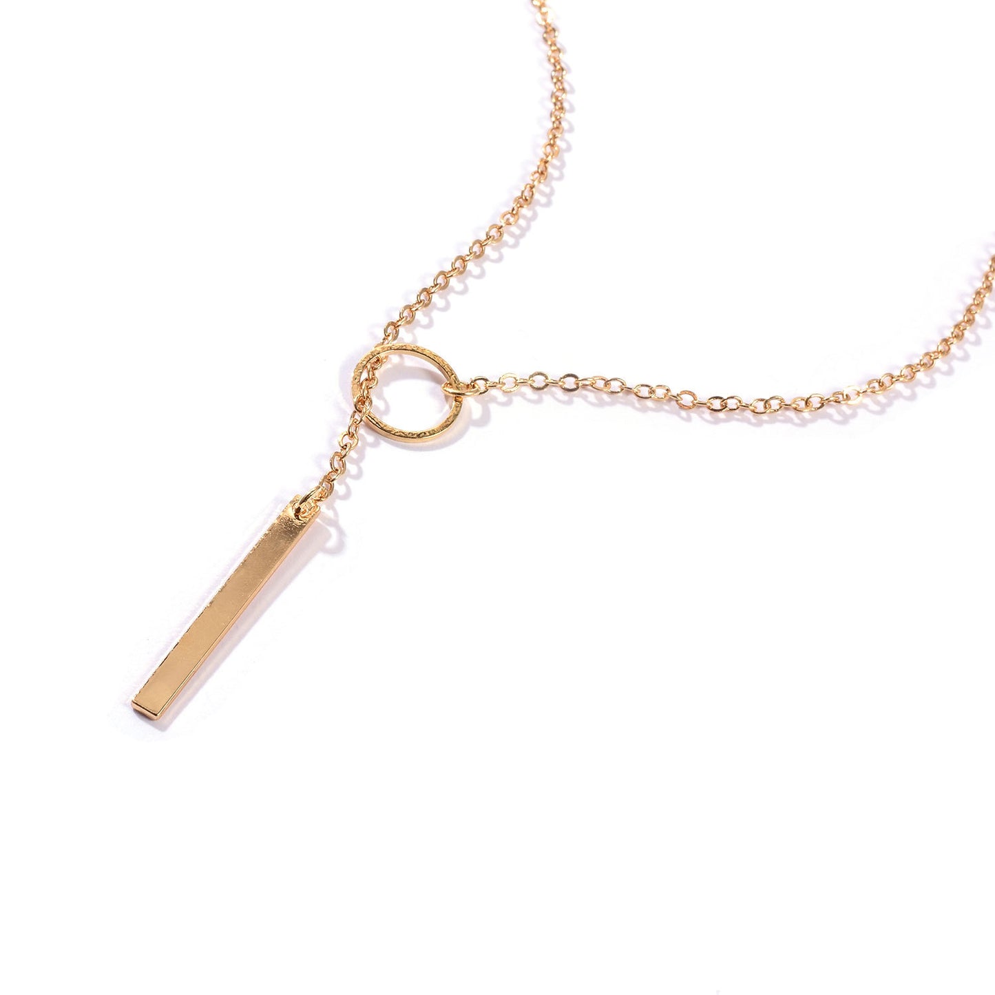 Women's Simple Personality Eyelet Short Clavicle Chain Necklaces