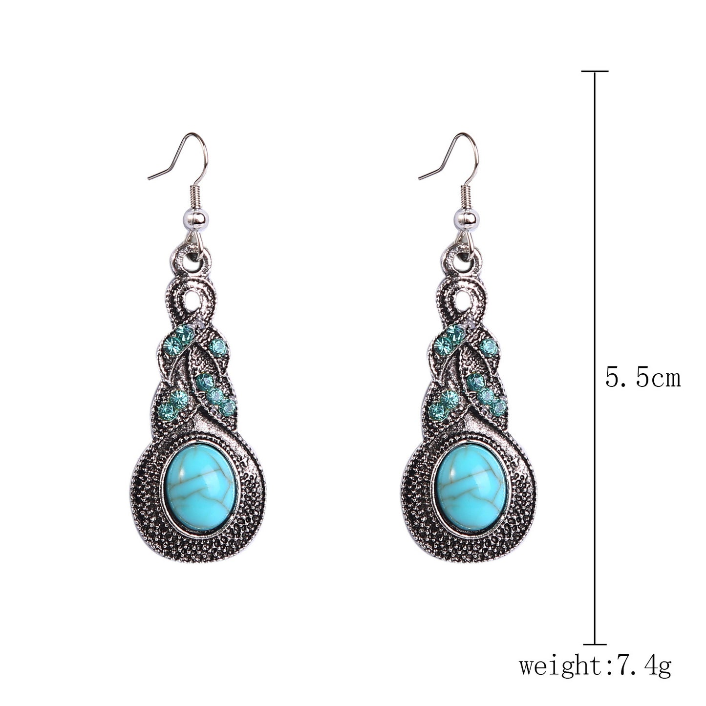 Ethnic Style Jewelry Turquoise Vintage Sweater Necklaces