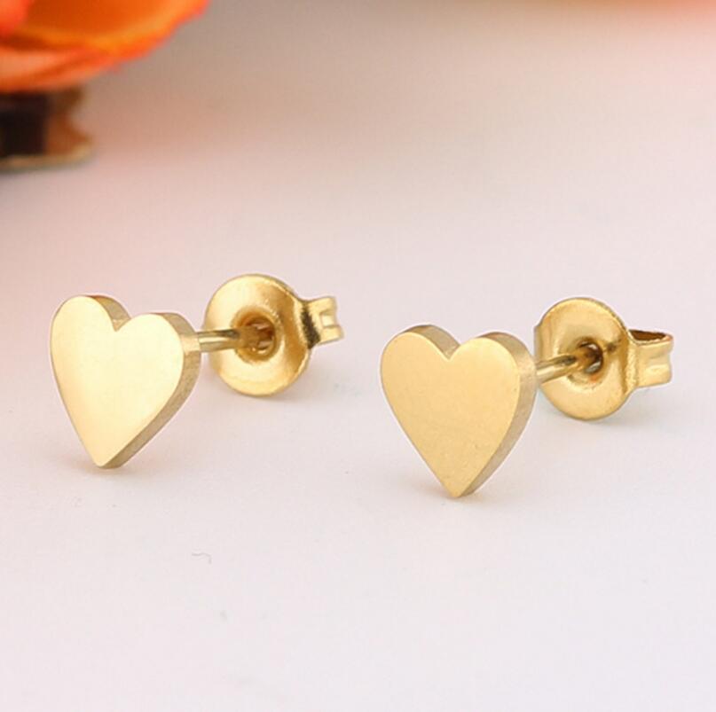 Stainless Steel Love Star Five-pointed Triangle Simple Geometric Earrings