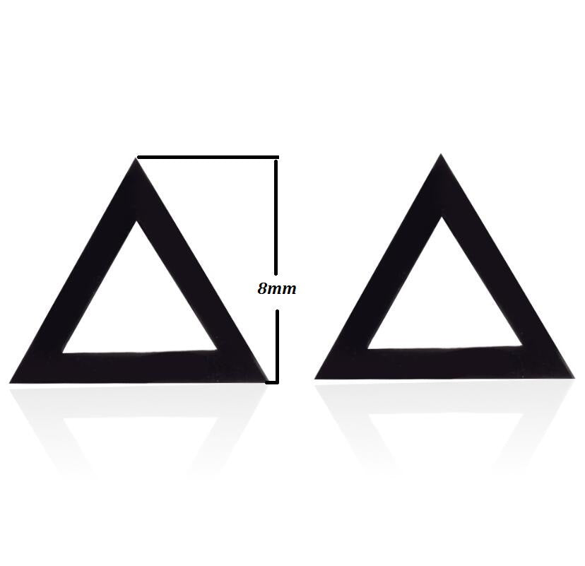 Stainless Steel Love Star Five-pointed Triangle Simple Geometric Earrings