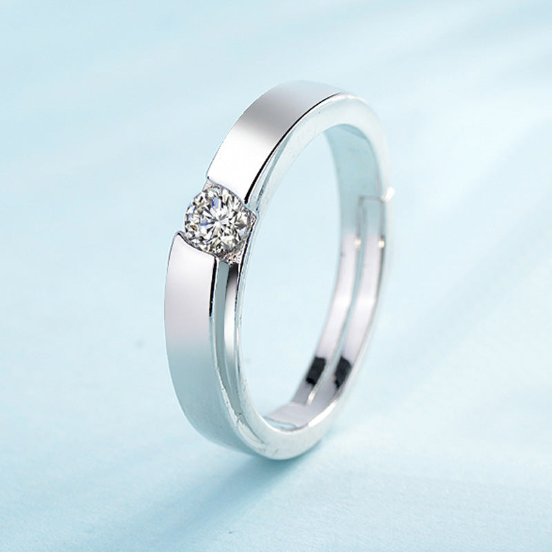 Artificial Diamond Couple Pair Of Marriage Rings