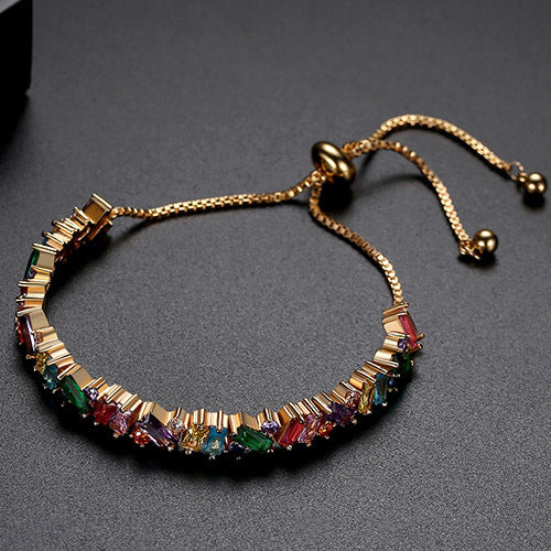 Zircon Fashion Korean Color Pulling Rope Bracelets