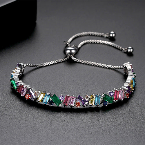 Zircon Fashion Korean Color Pulling Rope Bracelets