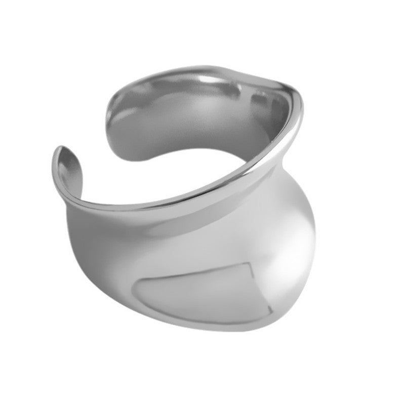Women's Arc Concave Cold Wind Geometric U-shaped Rings