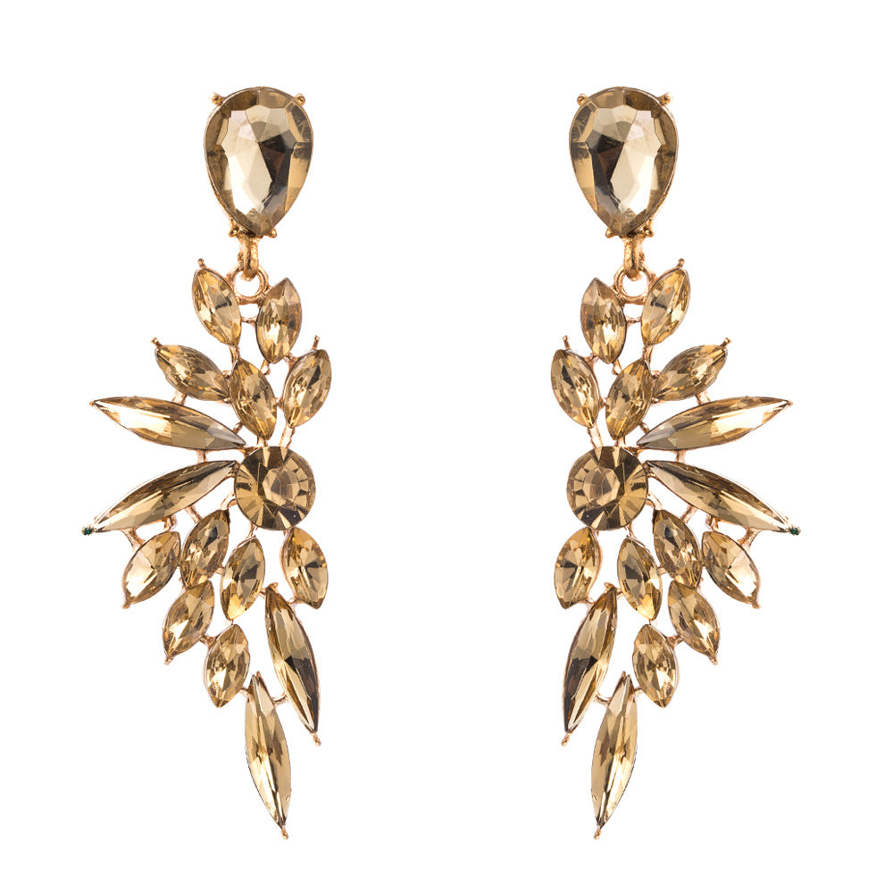 Shiny Long Wing Exaggerated Personalized The Dinner Earrings