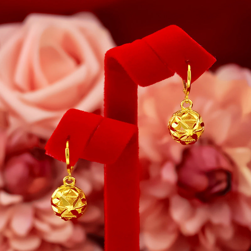 Women's Gold Simulation Ethnic Style Hollow Floral Rings