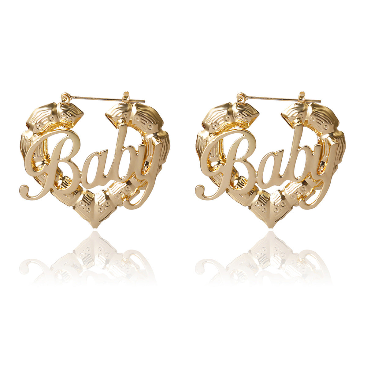 Women's Hop Punk Round Bamboo Creative Hemp Earrings