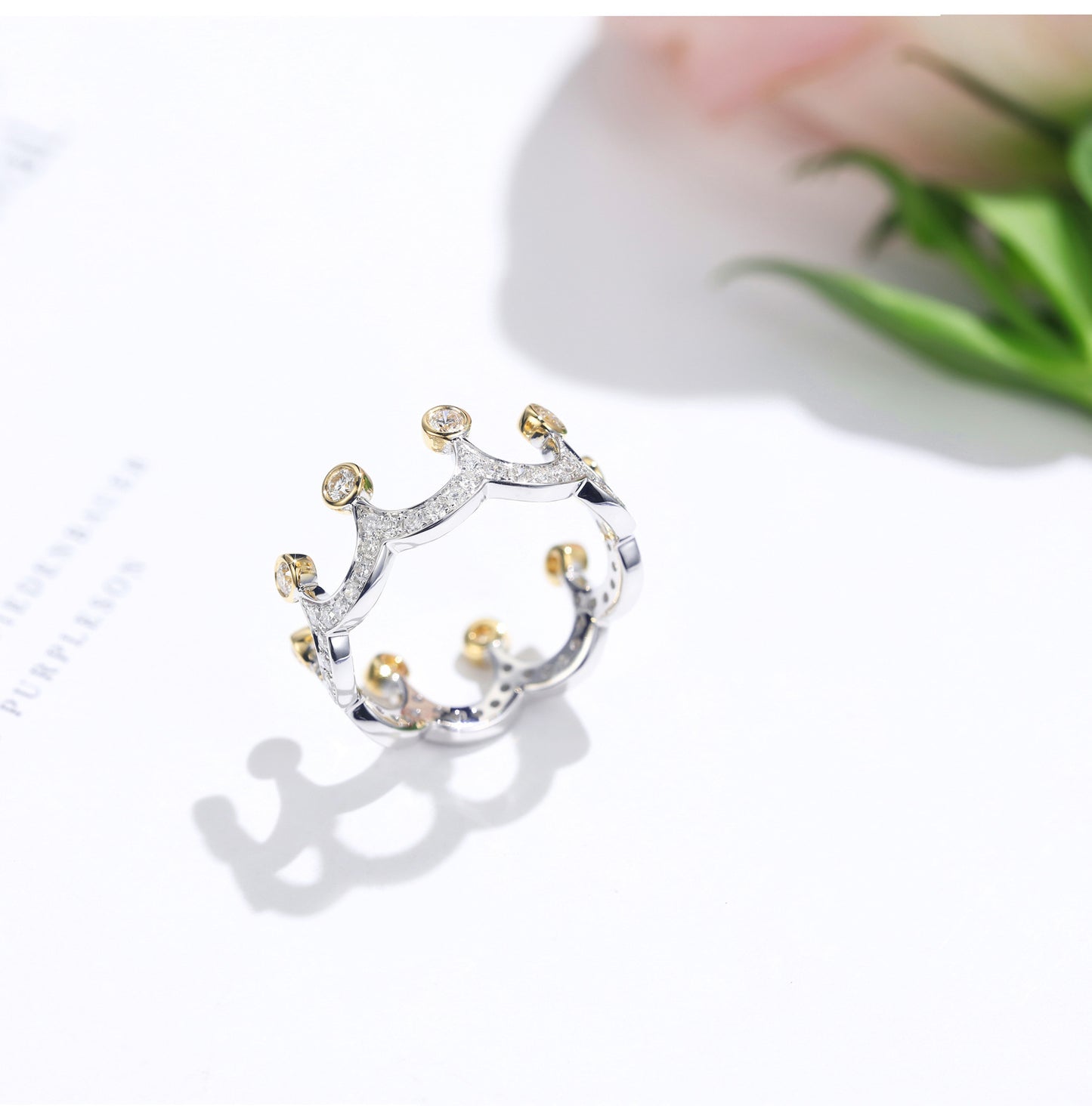 Jewelry Best-selling Gold Plated Crown Female Rings