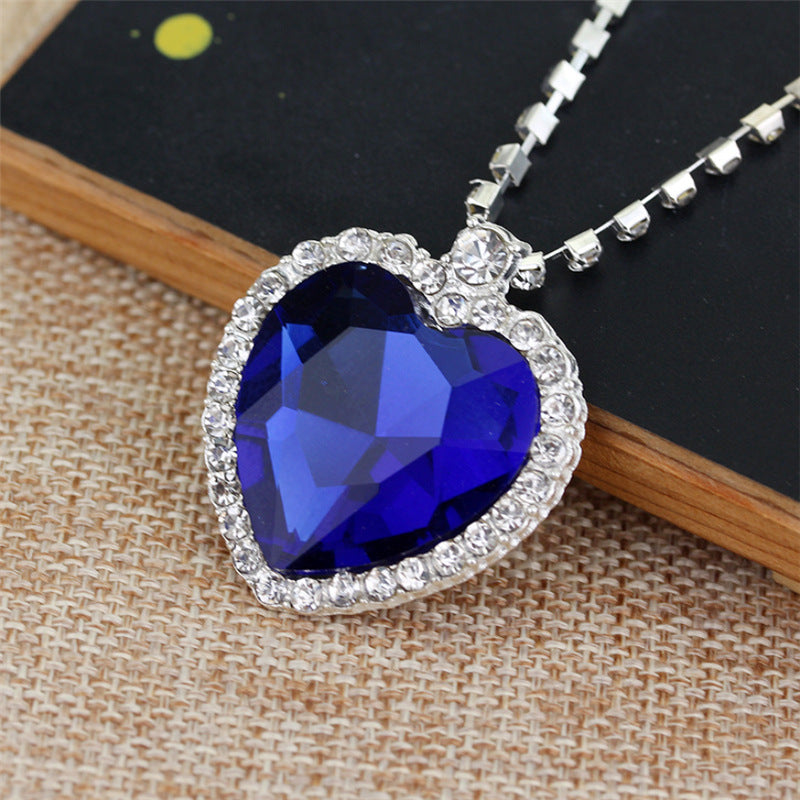 Ornament Diamond Love Titanic Ocean Heart Necklaces