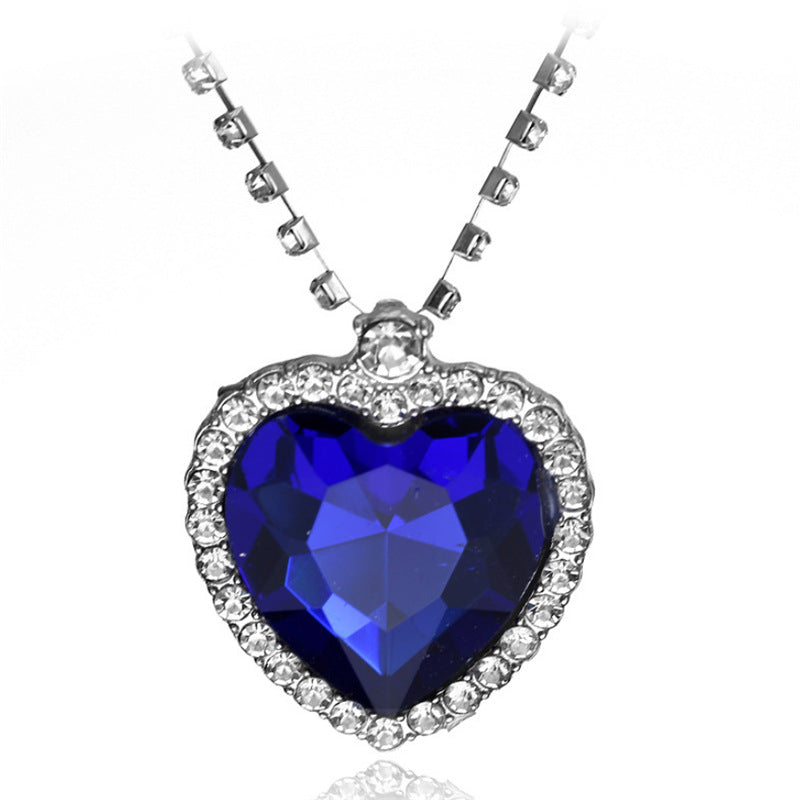 Ornament Diamond Love Titanic Ocean Heart Necklaces