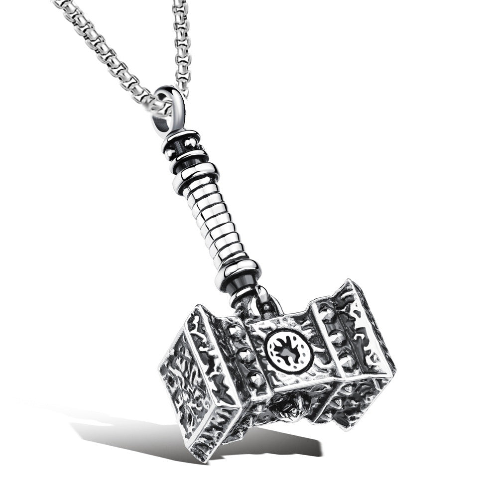 Men's Style Eagle Personality Titanium Steel Retro Necklaces