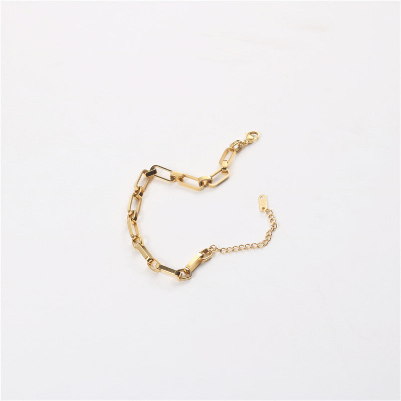 Style Titanium Steel Gold-plated Jewelry Strap Bracelets
