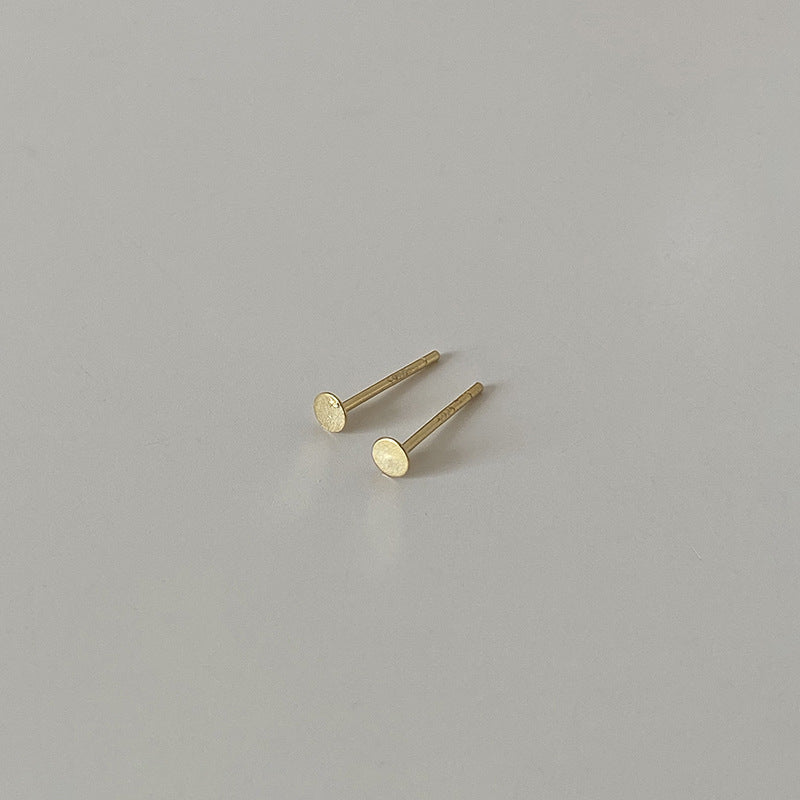 Women's Sier Simple Elegant Mini Small Exquisite Earrings