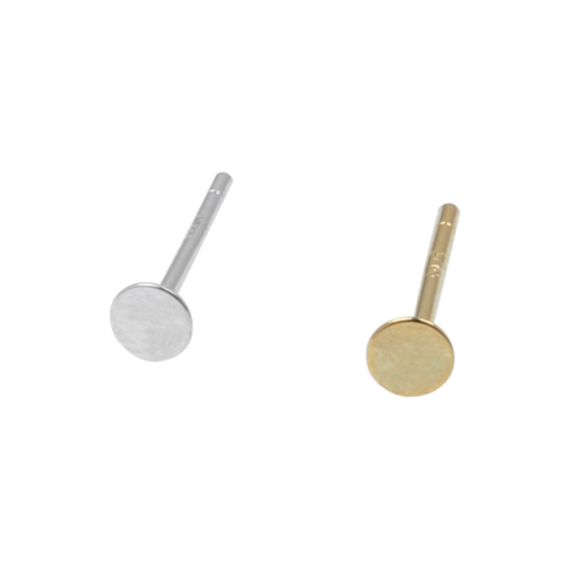 Women's Sier Simple Elegant Mini Small Exquisite Earrings