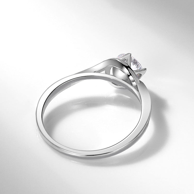 Women's Diamond Swing Arm Bud Artificial Small Points Rings