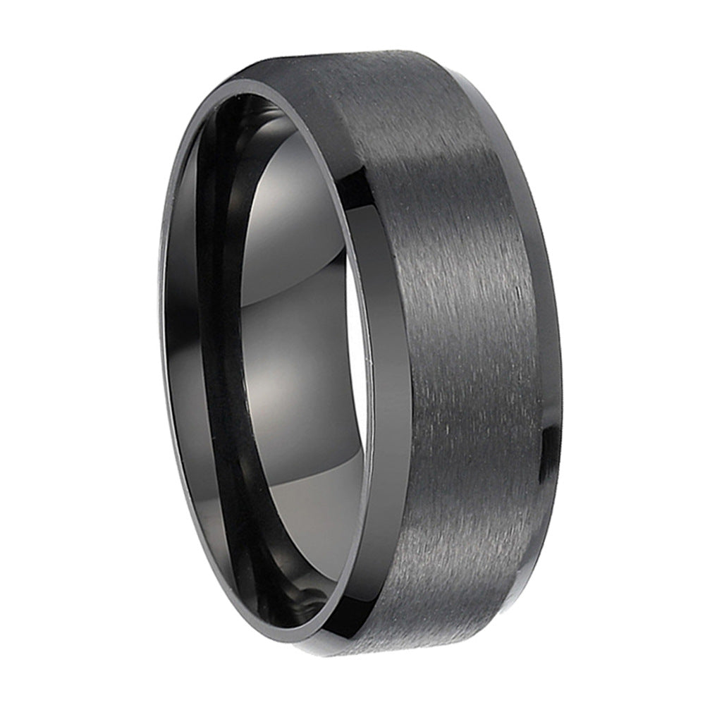 Men's Special Offer Glossy Simple Stainless Steel Rings