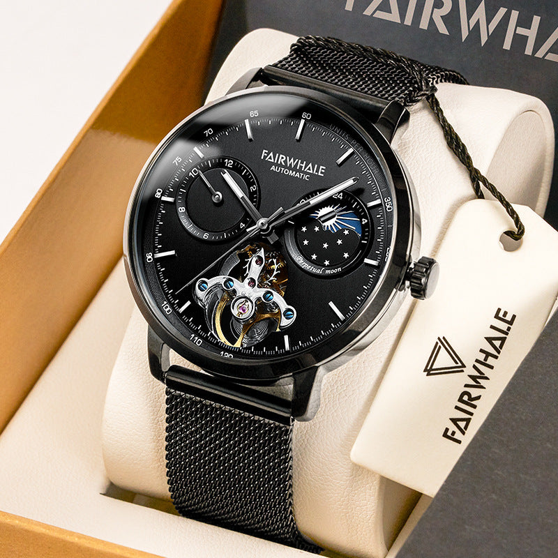Graceful Trendy Watch Hollow Luxury Metal Mechanical Watches