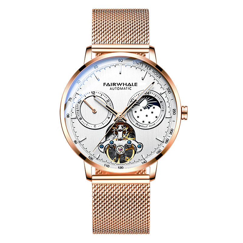 Graceful Trendy Watch Hollow Luxury Metal Mechanical Watches