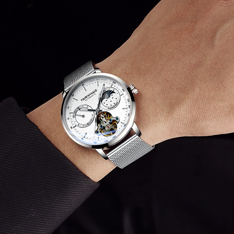 Graceful Trendy Watch Hollow Luxury Metal Mechanical Watches