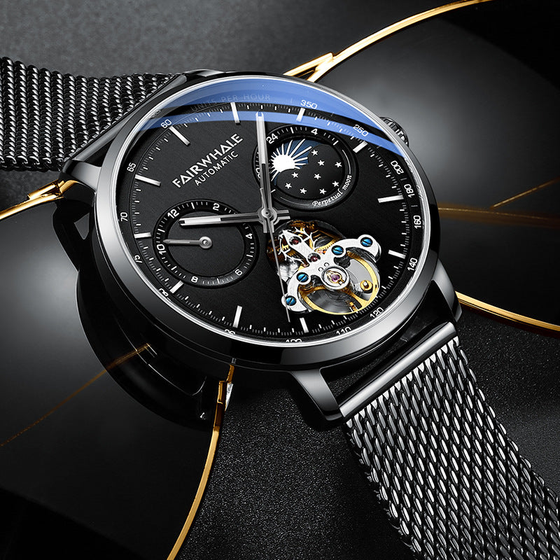 Graceful Trendy Watch Hollow Luxury Metal Mechanical Watches