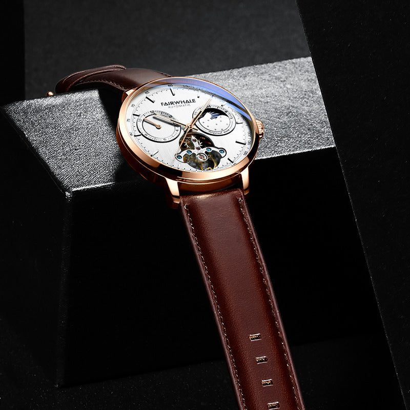 Graceful Trendy Watch Hollow Luxury Metal Mechanical Watches