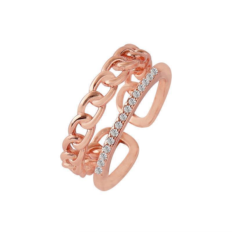 Simple Temperamental Female Hipster Accessories Twist Rings