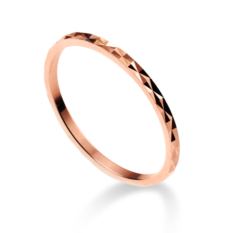 Love Lodge Sier Korean Style Fresh Rings