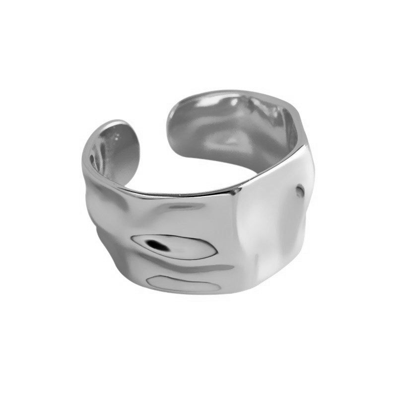 Cold Style Geometric Wide Face Finger Female Design Rings