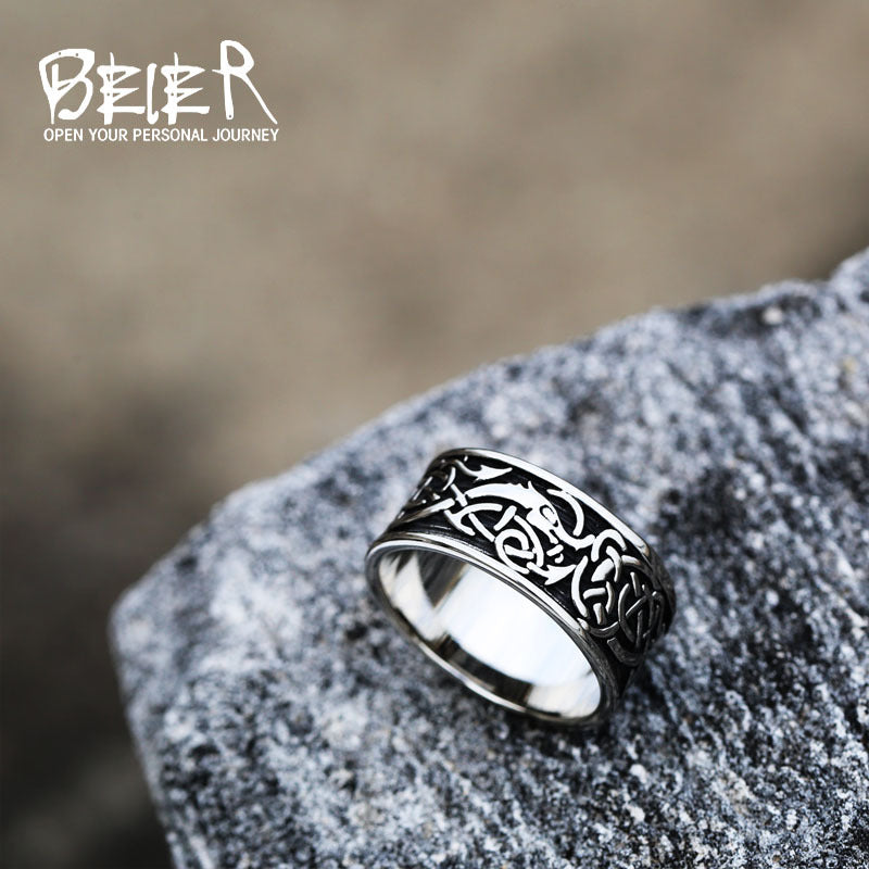Men's Ornament Retro Titanium Steel Domineering Stainless Rings
